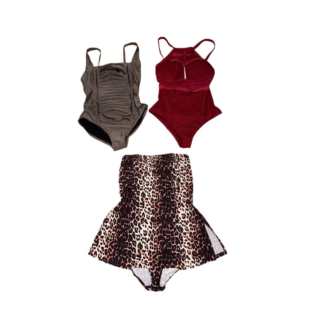 Bundle of swimsuits size 6 small medium Afriel & Tabbris Calvin Klein Nine West